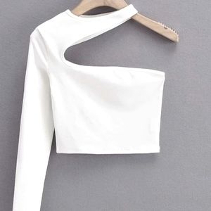 Off the shoulder crop top